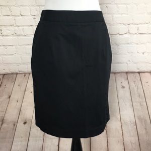 Victoria's Secret Retro Style Black Pencil Skirt with Kick Pleat